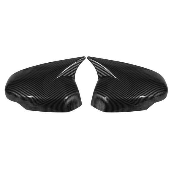 Unique Bargains 2PCS Left Right Side Ox Horn Wing Mirror Cover Cap for Honda CRV 2023-2025, Car Rear View Mirror Cover, Exterior Door Mirror Housing, Driver Passenger Mirror Cap, Carbon Fiber