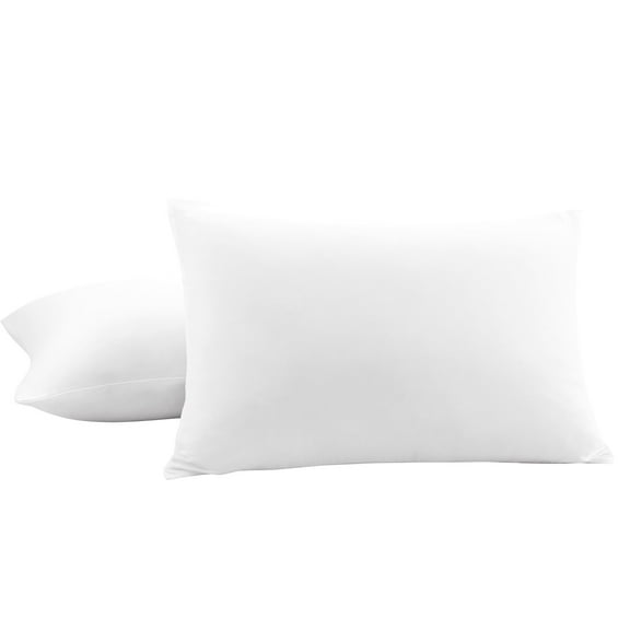 Unique Bargains 2Pc Breathable Zipper Closure Pillowcases White King