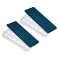 Unique Bargains 2Pcs 12 Compartments Paint Palette Plastic Tray Blue ...