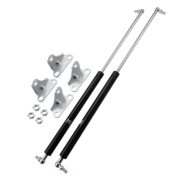 Unique Bargains 2Pcs 23inch 200lbs Universal Gas Struts Springs Lift Supports Shocks for Heavy Trailer Cover