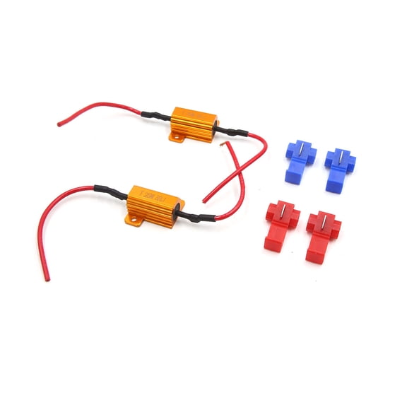Unique Bargains 2Pcs 25W 3RJ  Headlight Canbus Decoder No Error Free Load Resistor for Car