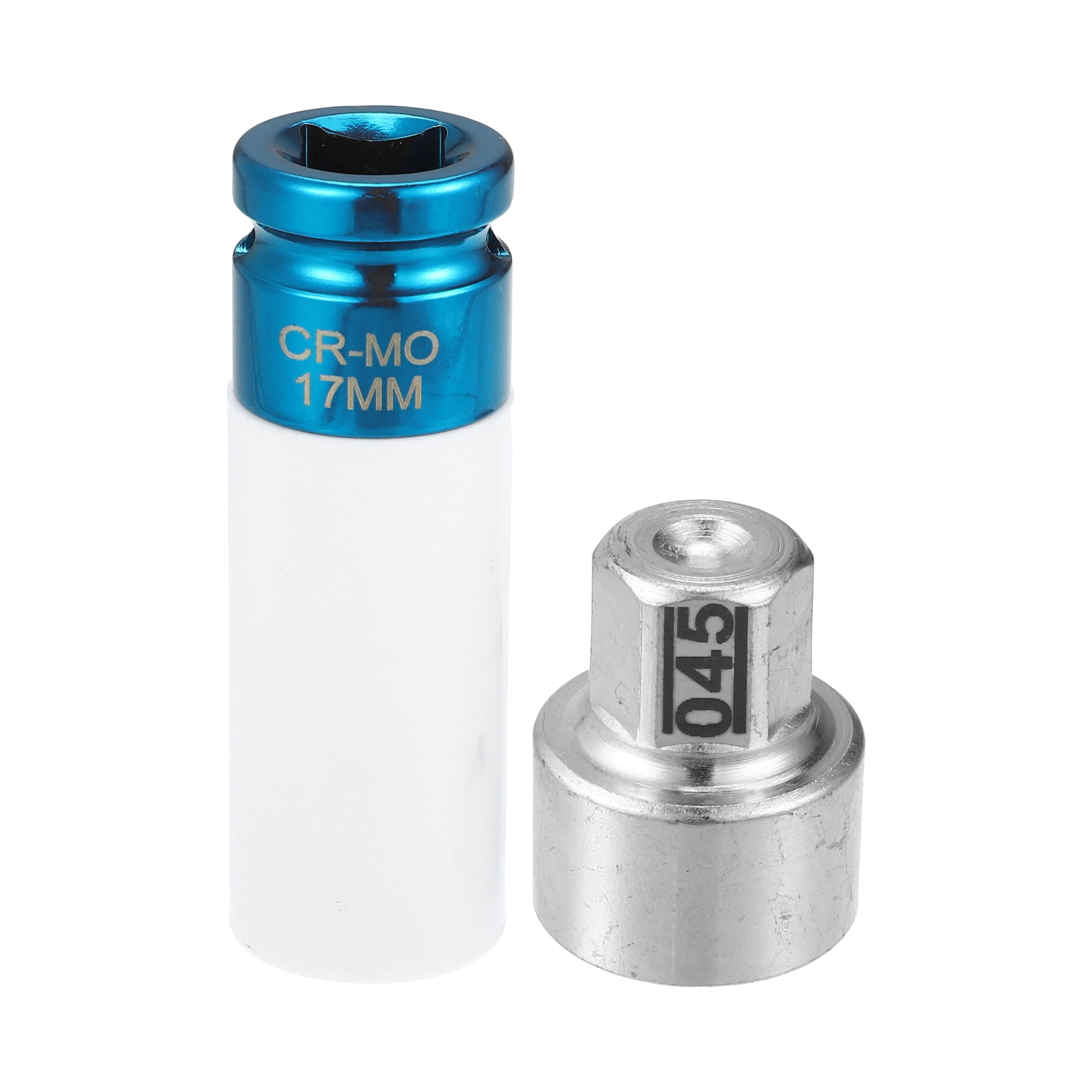 Unique Bargains 2Pcs Anti-Theft Wheel Lock Lug Nut with Protector Socket Type 045