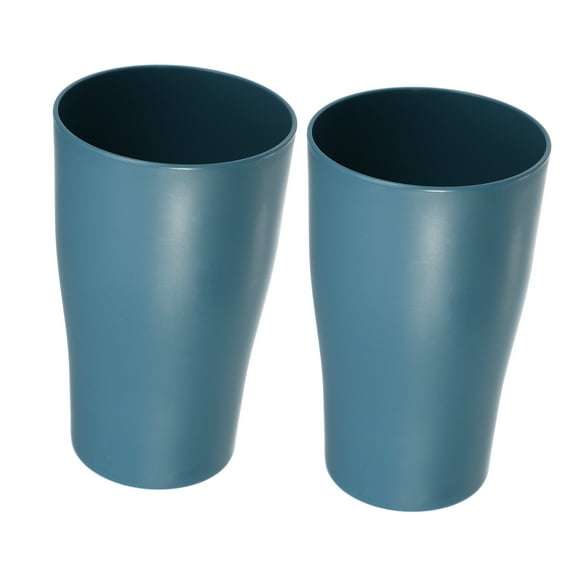 Unique Bargains 2pcs Bathroom Toothbrush Tumblers PP Cups for Bathroom 4.92''x3.03'' Blue