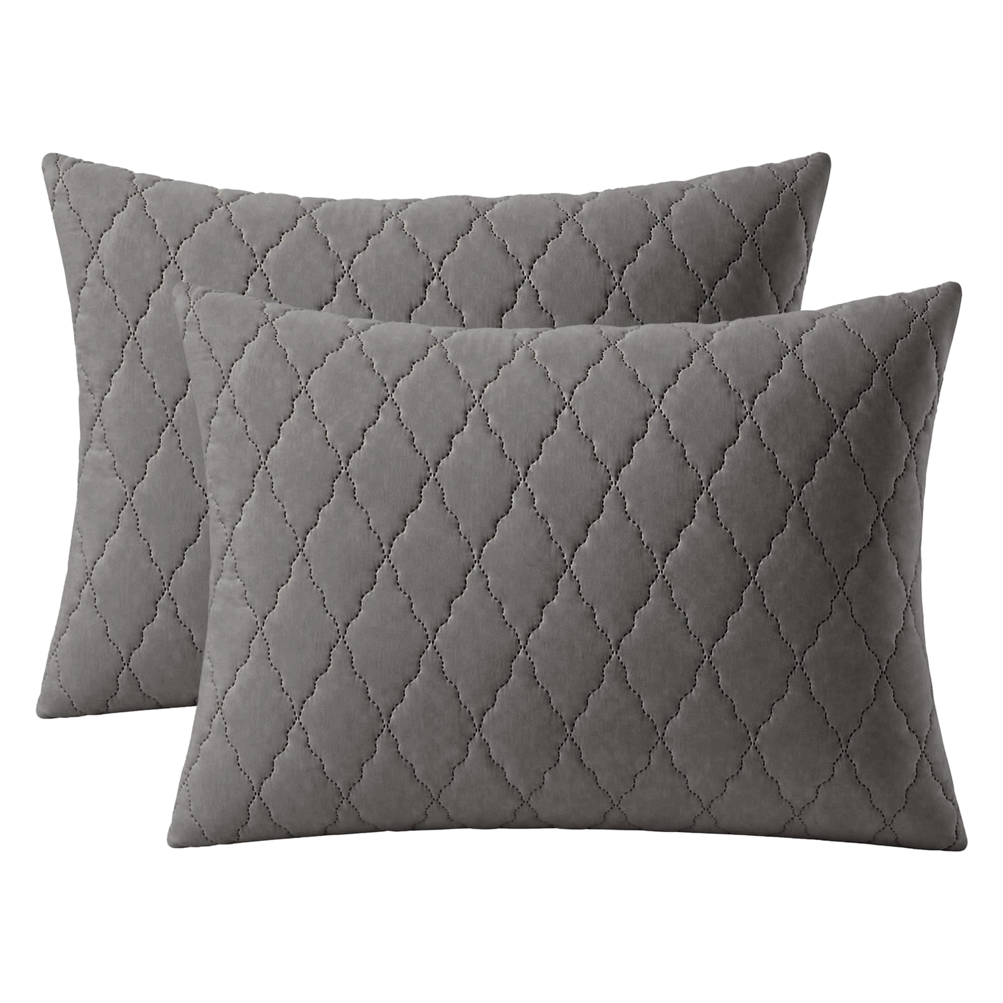 Unique Bargains Breathable Hypoallergenic Envelope Pillow Protectors Jumbo Dark Gray 20" x 28"