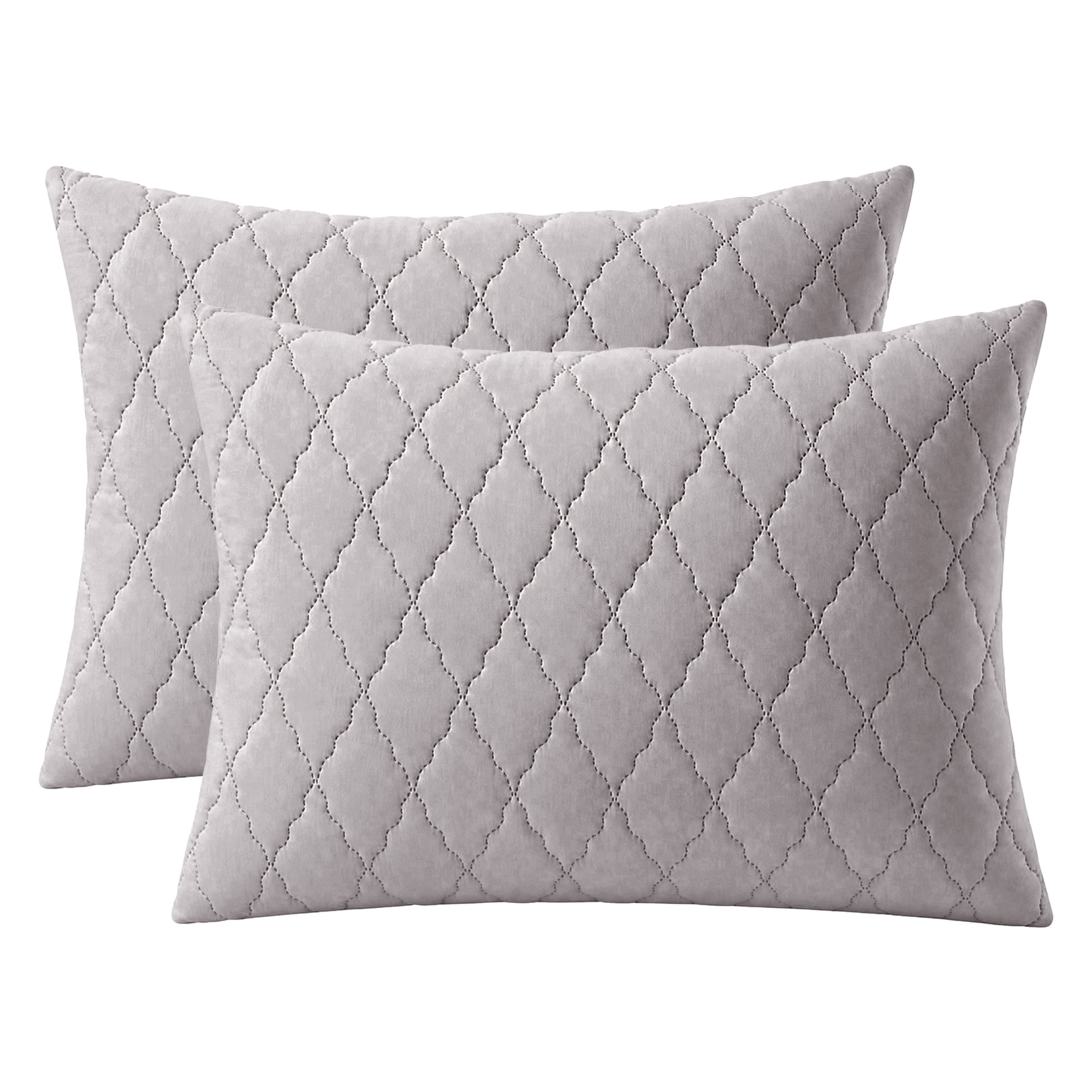 Unique Bargains Breathable Hypoallergenic Envelope Pillow Protectors Jumbo Gray 20" x 28"