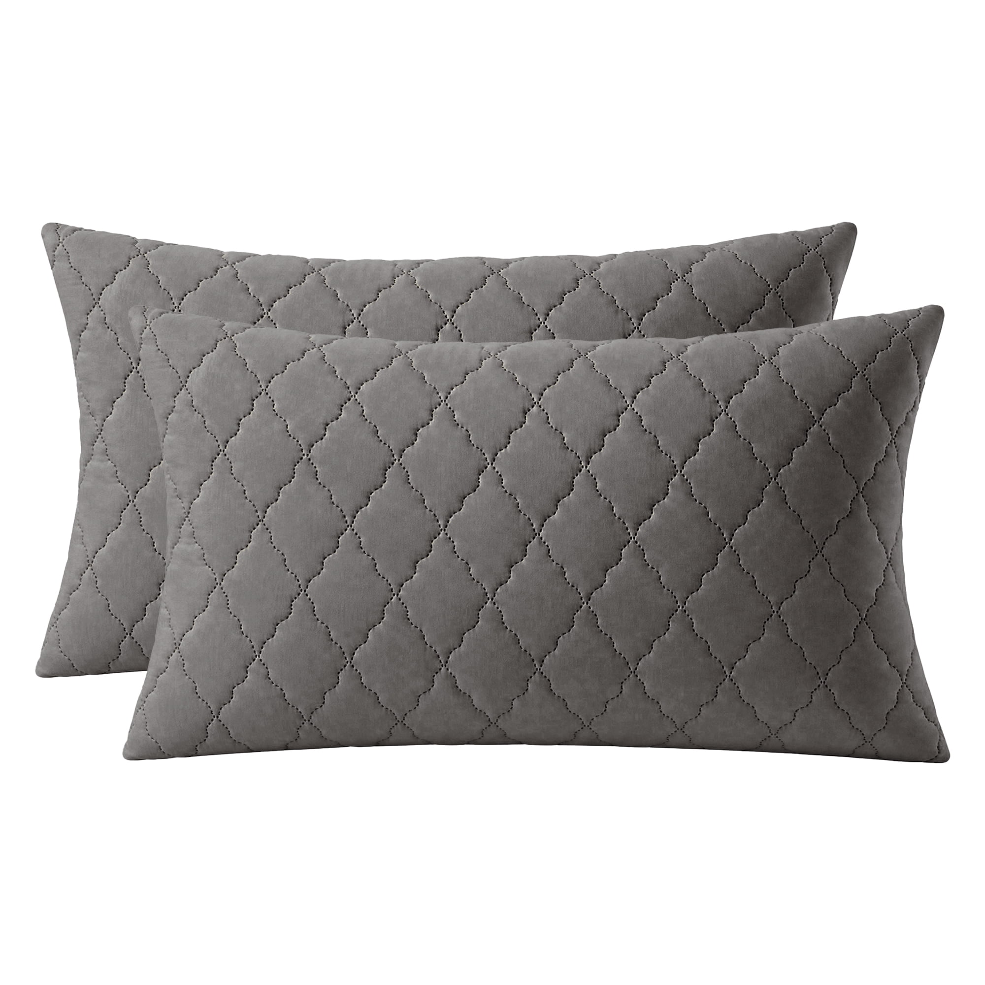 Unique Bargains Breathable Hypoallergenic Envelope Pillow Protectors King Dark Gray 20" x 35"