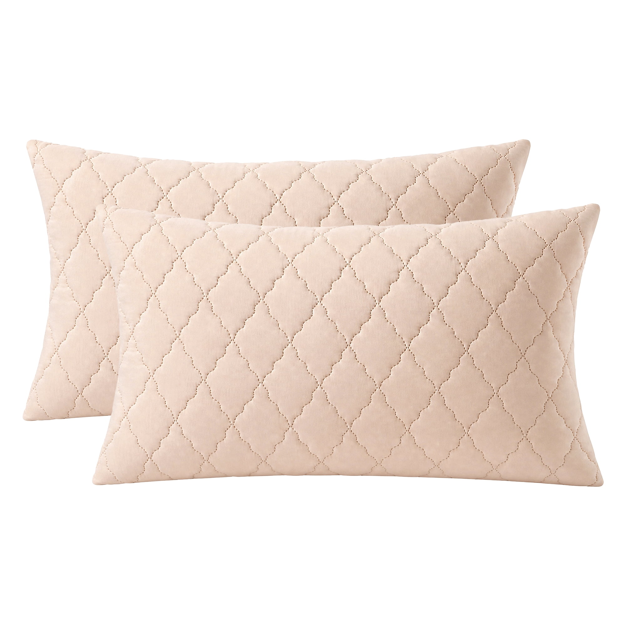 Unique Bargains Breathable Hypoallergenic Envelope Pillow Protectors King Khaki 20" x 35"