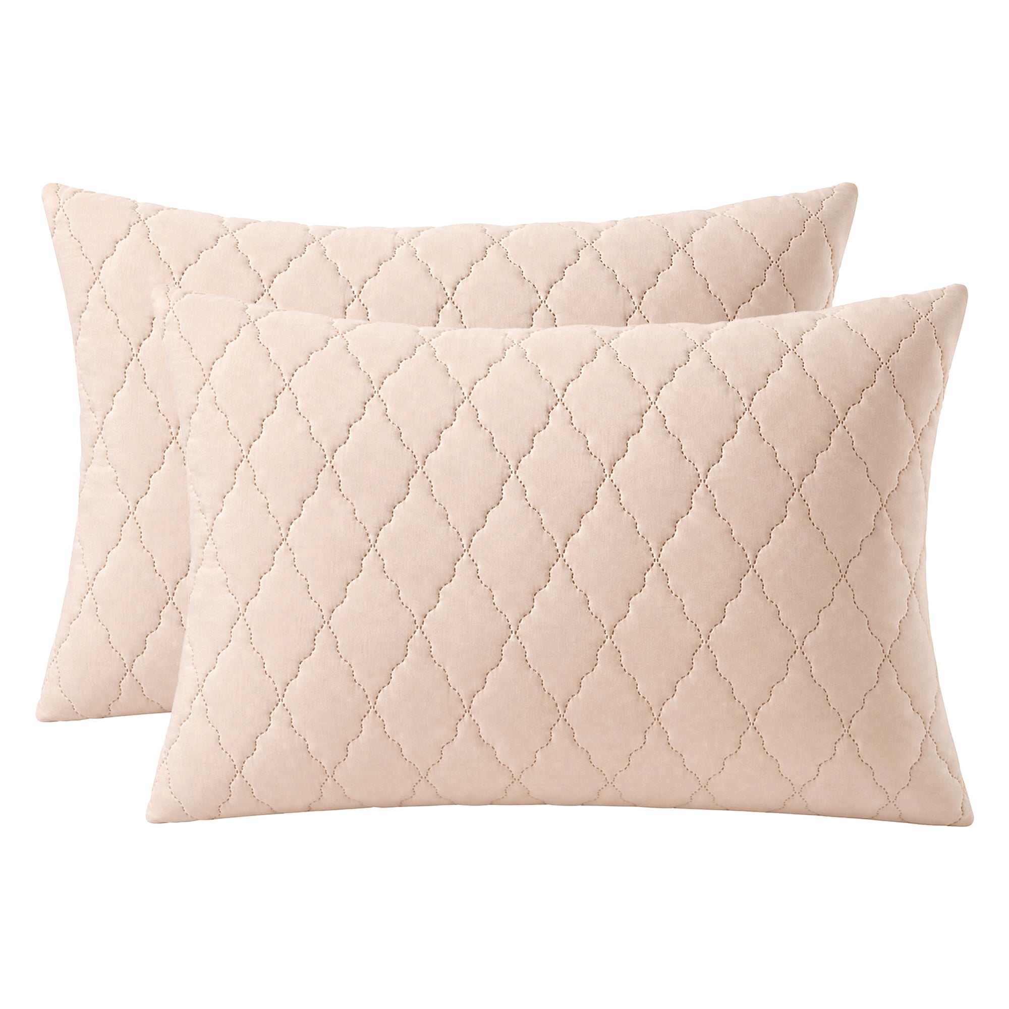 Unique Bargains Breathable Hypoallergenic Envelope Pillow Protectors Queen Khaki 20" x 30"
