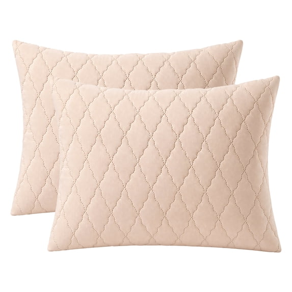 Unique Bargains Breathable Hypoallergenic Envelope Pillow Protectors Standard Khaki 20" x 26"