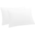 thumbnail image 1 of Unique Bargains 2Pcs Brushed Zipper Closure Microfiber Pillowcases White Queen, 1 of 8