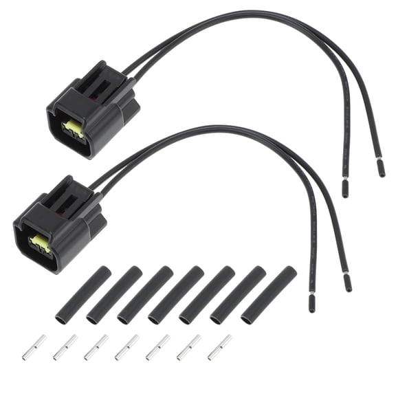 Unique Bargains 2Pcs Camshaft Position Sensor Connector Plug Pigtail Wiring harness w/ Terminals for Ford F-150 F-250 Camshaft Sensor Female Connector for Lincoln Aviator No.ZZJ118280/1W1Z6C315AB