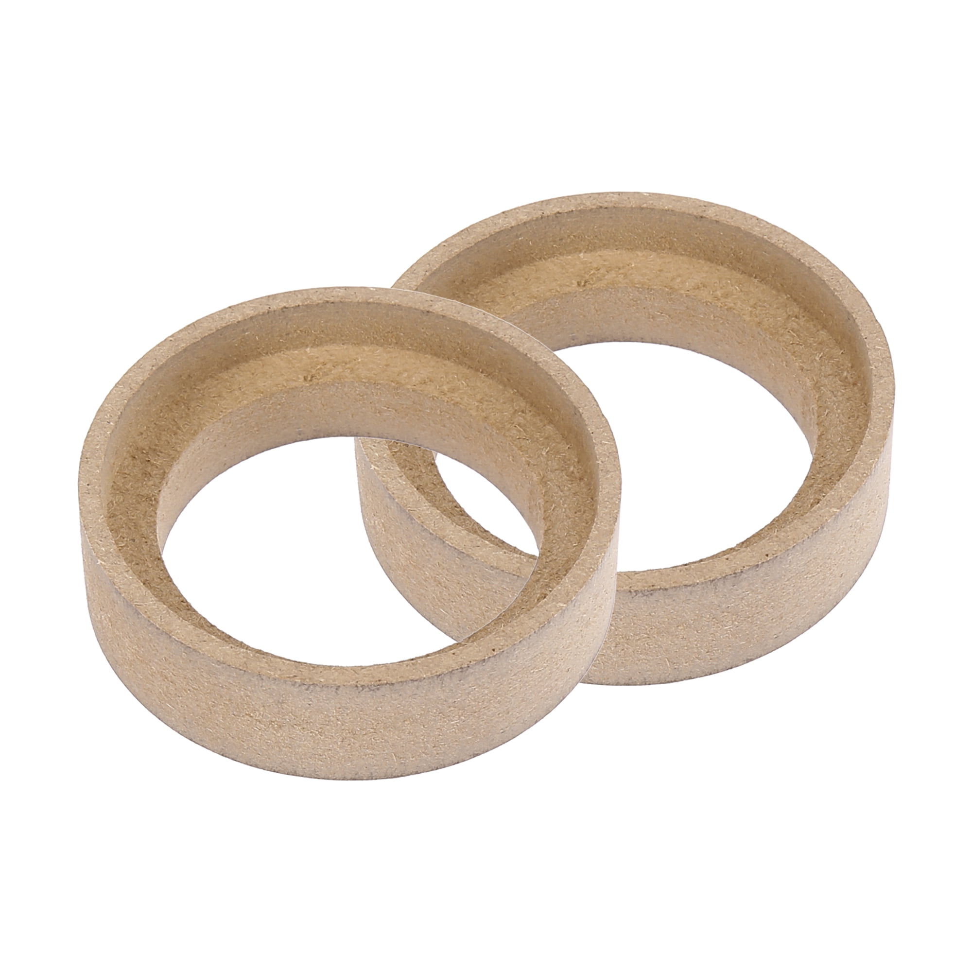 Unique Bargains 2Pcs Car Speaker Ring Adaptor Brackets Recess Bezel Plate Wood 1.2"