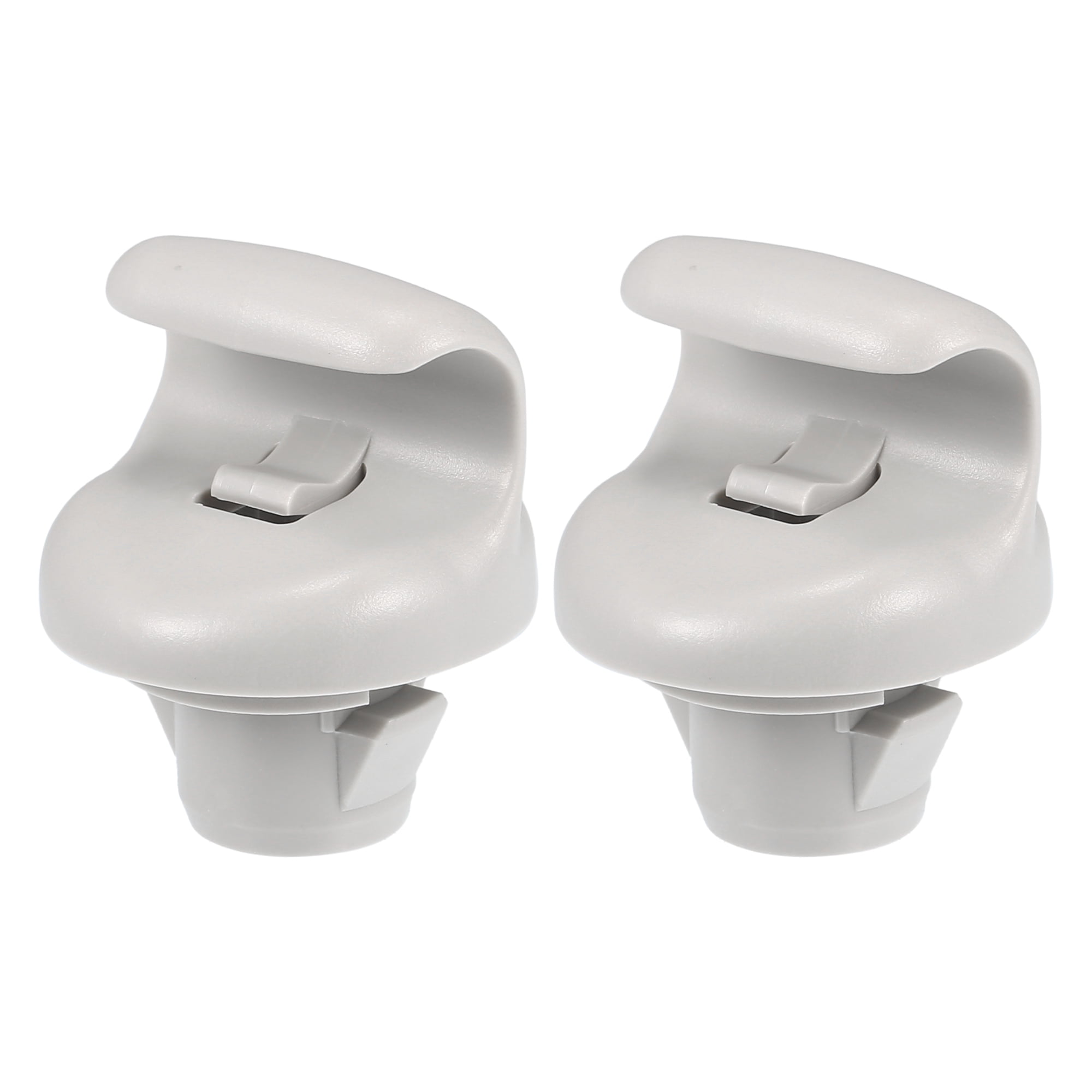 Unique Bargains 2Pcs Car Sun Visor Holder Clip for Nissan Sentra 2015-2019 Plastic Gray