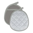 thumbnail image 1 of Unique Bargains 2Pcs Cotton Linen Pot Heat Resistant Trivets Hot Pads Gray 2Pcs, 1 of 6