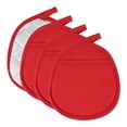 thumbnail image 1 of Unique Bargains 2Pcs Cotton Linen Pot Heat Resistant Trivets Hot Pads Red 4Pcs, 1 of 6