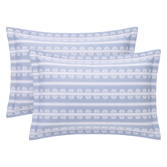 Unique Bargains 2Pcs Cotton Smooth Cooling Bedding Pillowcase Queen Color F