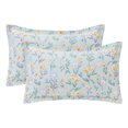thumbnail image 1 of Unique Bargains 2Pcs Cotton Smooth Cooling Pillow Covers Queen Color A, 1 of 3