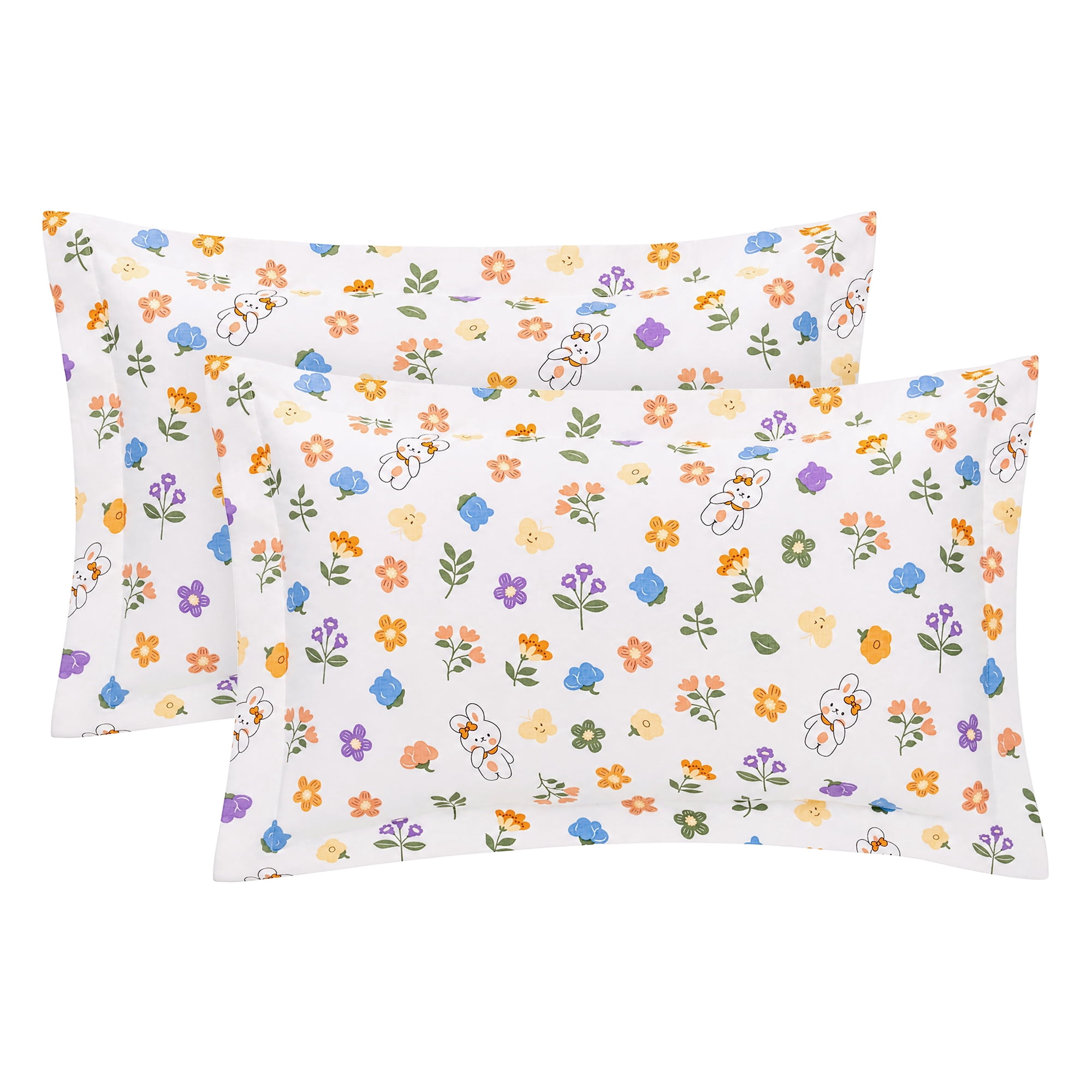 Unique Bargains 2Pcs Cotton Smooth Cooling Pillow Covers Queen Color D
