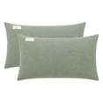 thumbnail image 1 of Unique Bargains 2Pcs Cotton Wrinkle Resistant Durable Pillowcase Queen Green, 1 of 5
