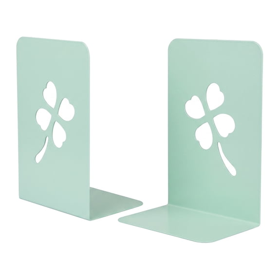 Unique Bargains 2Pcs Decorative Metal Tree Design Book Ends Green 3.9*5.3*7.9inch