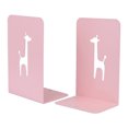 thumbnail image 1 of Unique Bargains 2Pcs Decorative Metal Tree Design Book Ends Pink 3.9*5.3*7.9inch, 1 of 5