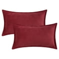 thumbnail image 1 of Unique Bargains 2Pcs Decorative Throw Pillow Covers for Couch Bed Red 12" x 20", 1 of 6