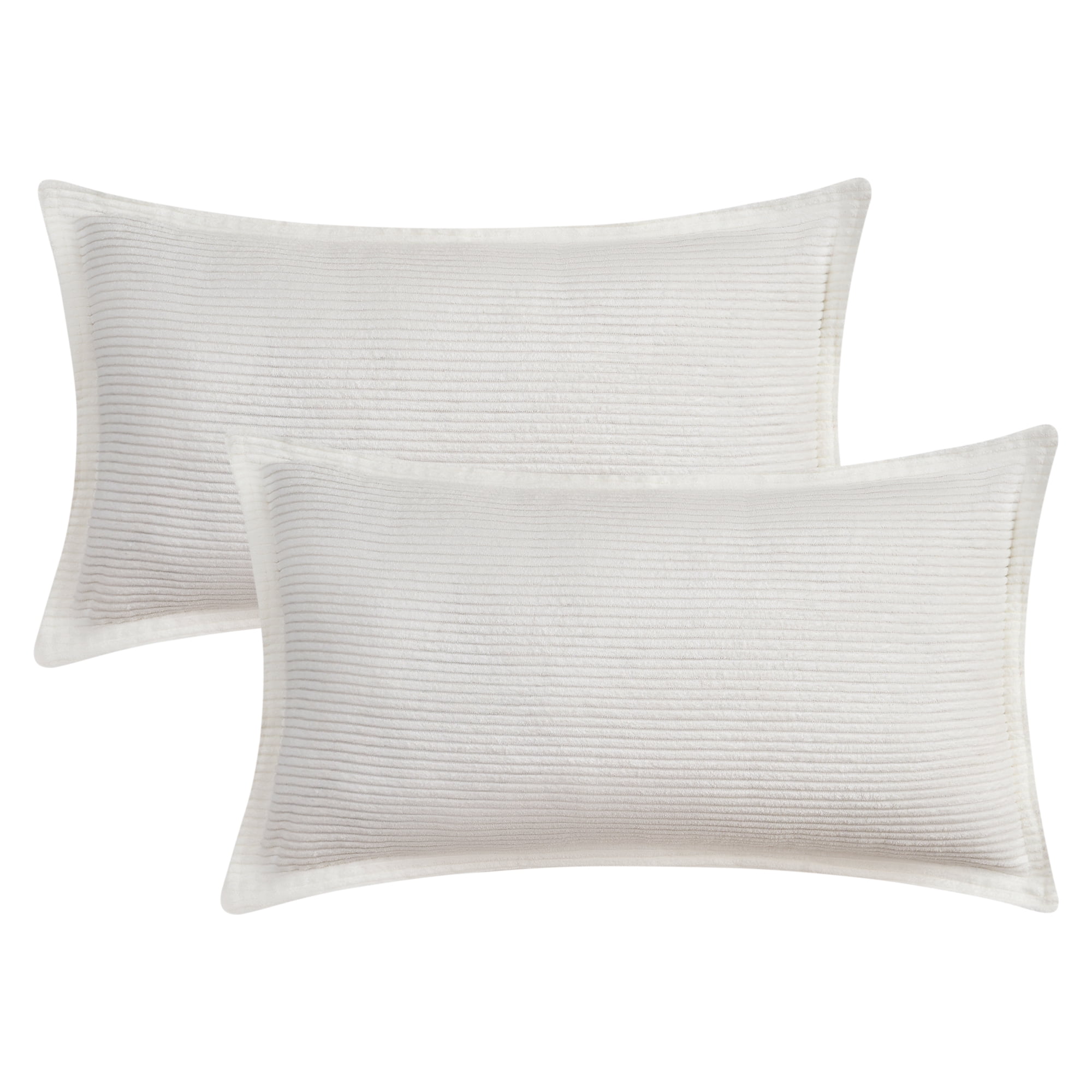 Unique Bargains 2Pcs Decorative Throw Pillow Covers for Couch Bed White 12" x 20"