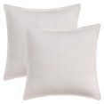 thumbnail image 1 of Unique Bargains 2Pcs Decorative Throw Pillow Covers for Couch Bed White 18" x 18", 1 of 6