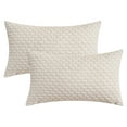 thumbnail image 1 of Unique Bargains 2Pcs Decorative Throw Pillow Covers for Sofa Beige 12" x 20", 1 of 6