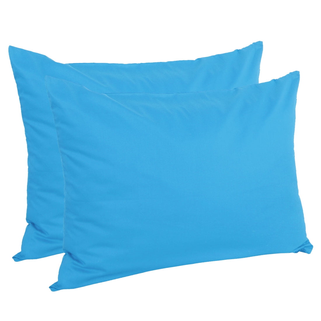 Unique Bargains Pillowcases 2-Piece Egyptian Cotton Pillow Cover Blue Standard