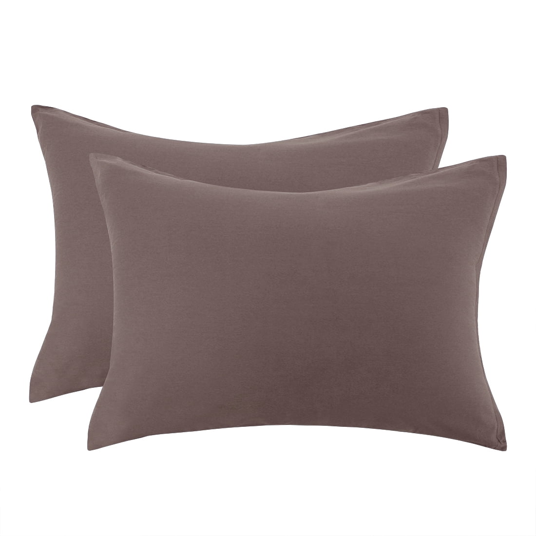 Unique Bargains Pillowcases 2-Piece Egyptian Cotton Pillow Cover Coffee Standard
