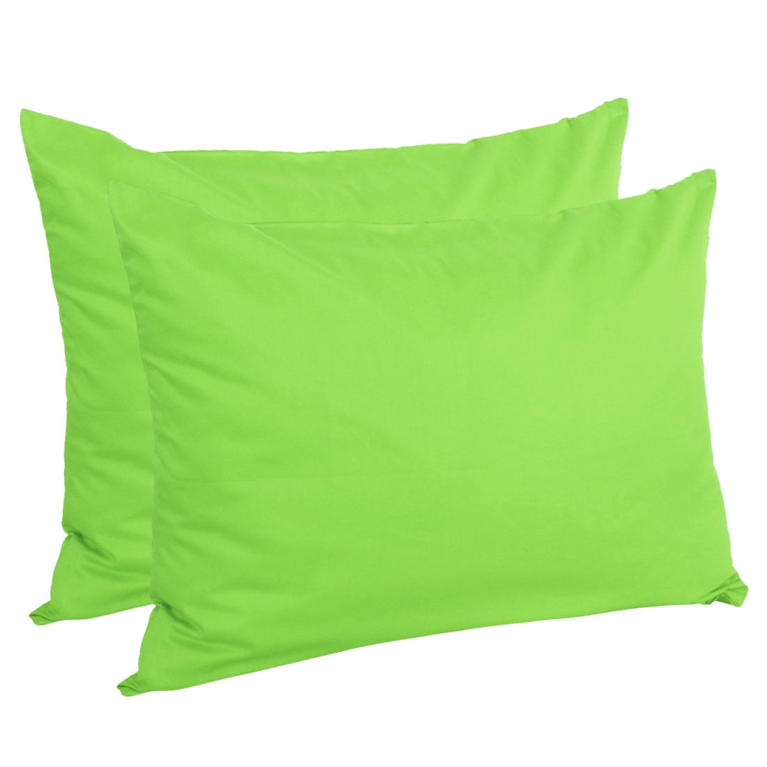 Unique Bargains Pillowcases 2-Piece Egyptian Cotton Pillow Cover Green Standard