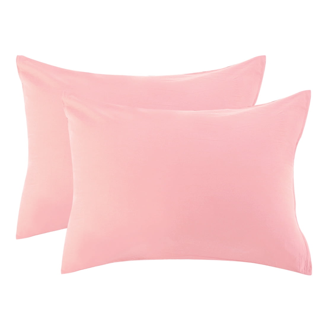 Unique Bargains Pillowcases 2-Piece Egyptian Cotton Pillow Cover Light Pink Standard