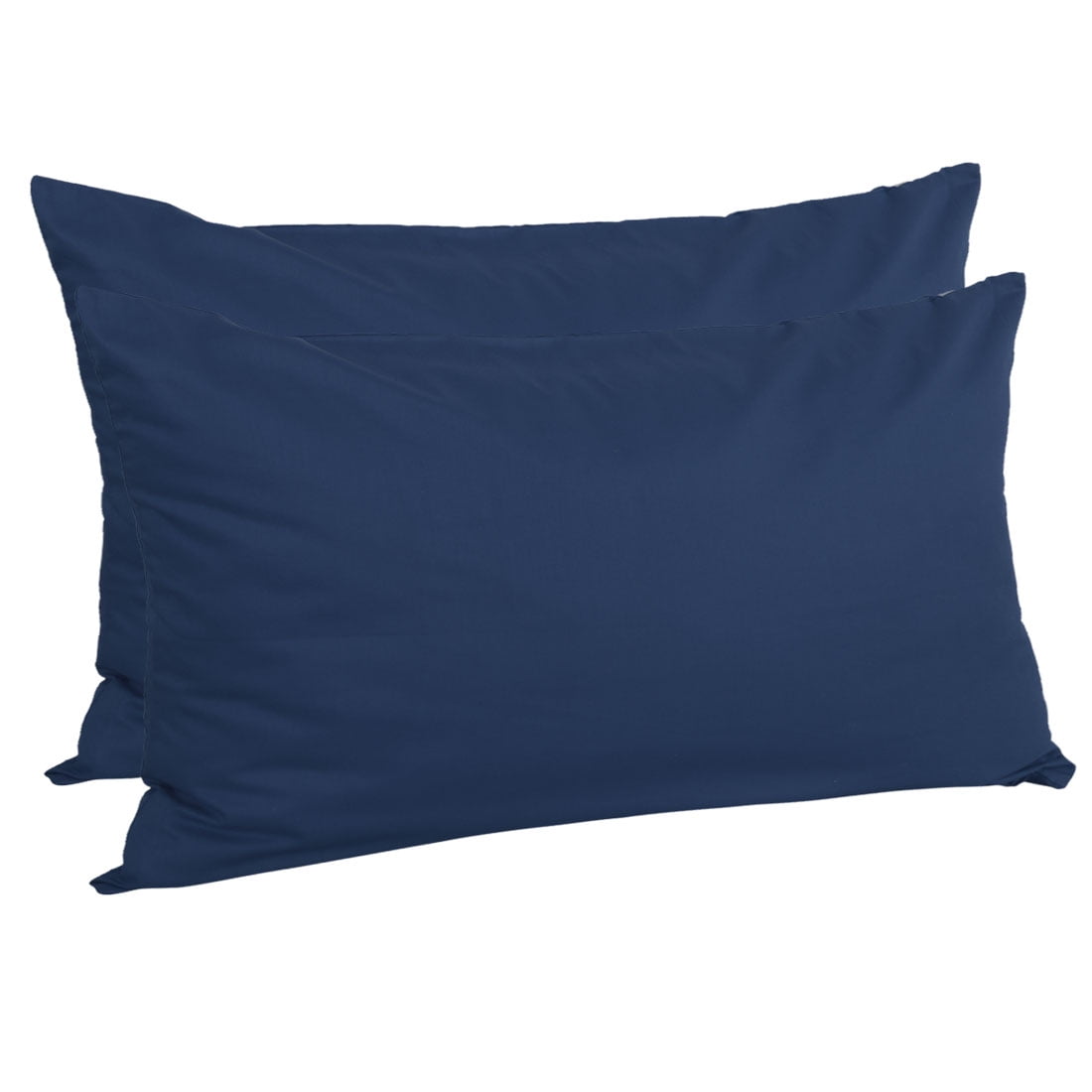 Unique Bargains Pillowcases 2-Piece Egyptian Cotton Pillow Cover Navy Blue King