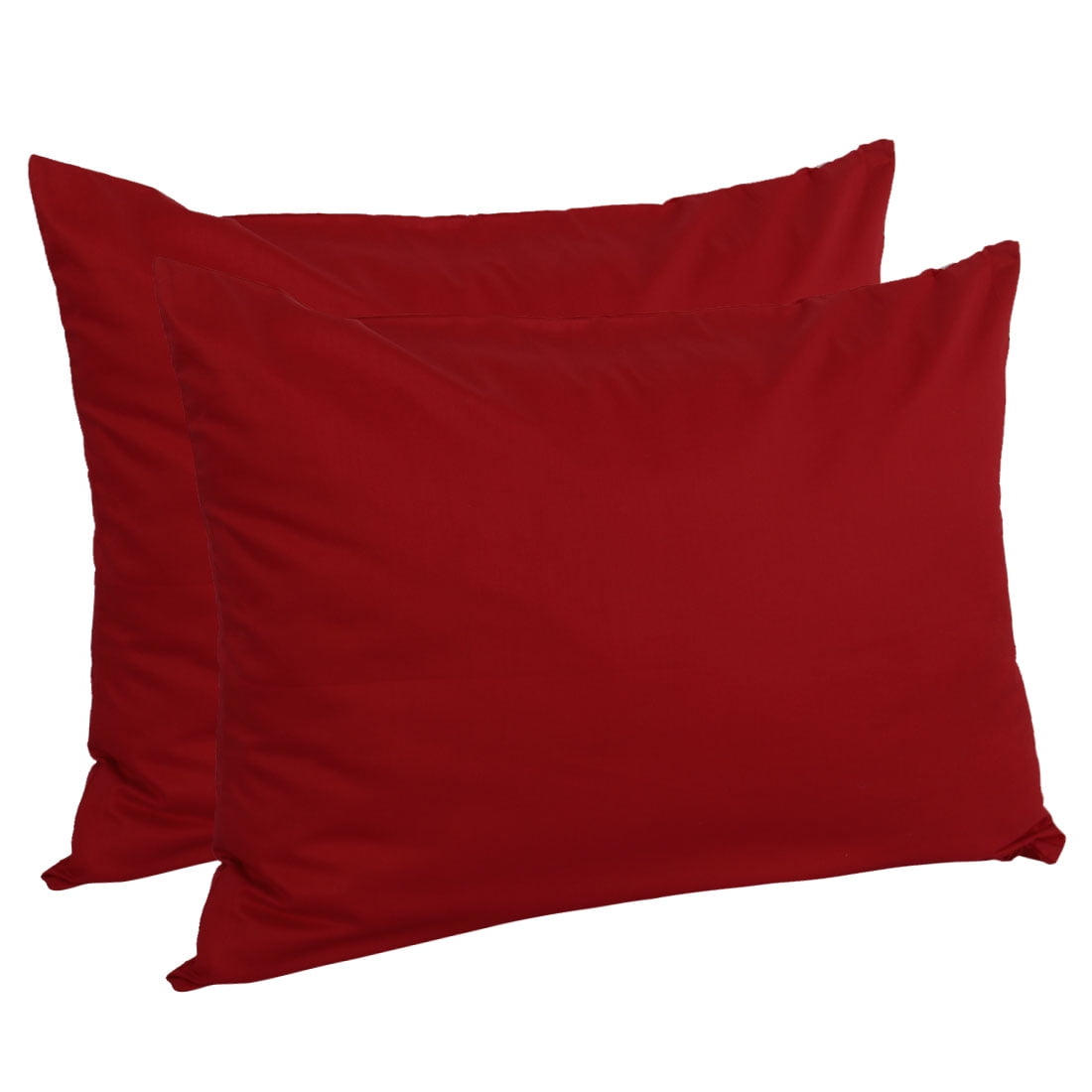 Unique Bargains Pillowcases 2-Piece Egyptian Cotton Pillow Cover Red Standard