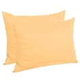 thumbnail image 1 of Unique Bargains 2Pcs Egyptian Cotton Pillow Cover Cases Yellow Standard, 1 of 5