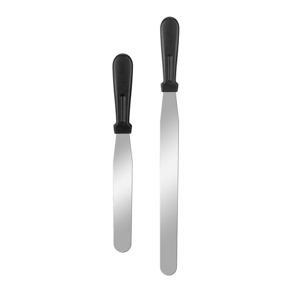 Unique Bargains 2Pcs Kitchen Spatula Set Heat-Resistant Cooking Utensils Silver-B