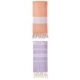 thumbnail image 1 of Unique Bargains 2Pcs Light Striped Quick Dry Beach Towel Purple/Orange 71" x 35"/71" x 40", 1 of 7