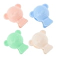 thumbnail image 1 of Unique Bargains 2Pcs Lightweight Bears-Shaped Toothbrush Covers for Travel Plastic Green, Pink, Blue, Yellow, 1 of 5