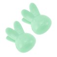 thumbnail image 1 of Unique Bargains 2Pcs Lightweight Rabbit-Shaped Toothbrush Covers for Travel Plastic Transparent Blue, 1 of 5