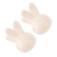 thumbnail image 1 of Unique Bargains 2Pcs Lightweight Rabbit-Shaped Toothbrush Covers for Travel Plastic Transparent White, 1 of 5