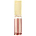 thumbnail image 1 of Unique Bargains 2Pcs Lightweight Sand Free Turkish Beach Towel Yellow Red 71" x 40", 1 of 8