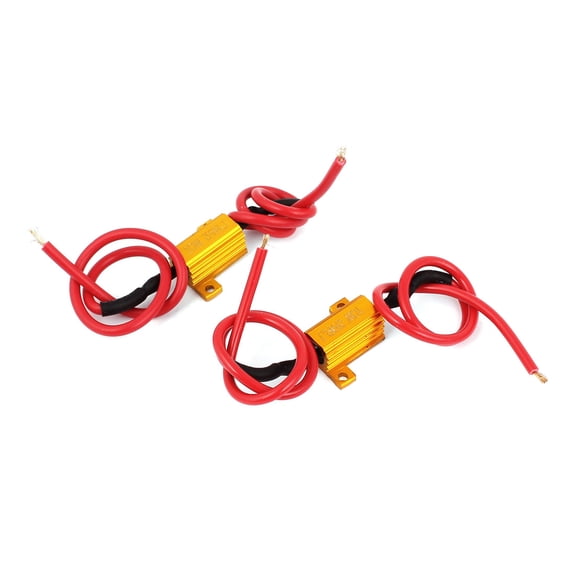 Unique Bargains 2Pcs Load Resistor 39RJ 10W 39ohm for Bulb Flash Turn Signal Blinker Light