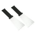 thumbnail image 1 of Unique Bargains 2Pcs Metal Hair Pick Afro Comb for Curly Hair Afro Picks Hairdressing Styling Tool Black 9.05"x2.75", 1 of 7