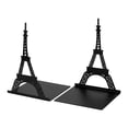 thumbnail image 1 of Unique Bargains 2Pcs Metal Hollow Design Book Ends Black Eiffel Tower 7.9*4.3*6.7inch, 1 of 5