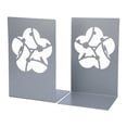 thumbnail image 1 of Unique Bargains 2Pcs Metal Laser Cut Tree Design Bookends Grey Flowers 7.9*4.3*6.7inch, 1 of 5