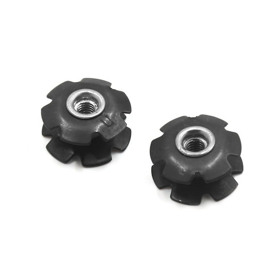 Unique Bargains 2Pcs Metal MTB Bike Cycling Bicycle Flanged Headset Star Nut for 28.6mm Fork