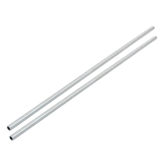 Unique Bargains 2Pcs Metric M10 1mm Pitch Thread Zinc Plated Pipe Nipple Lamp Parts 500mm Lenght