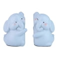 thumbnail image 1 of Unique Bargains 2Pcs Modern Resin Book Stoppers Book Ends Blue 6.7*3.9*5.1inch, 1 of 5