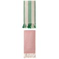 thumbnail image 1 of Unique Bargains 2Pcs Quick Dry Sand Proof Turkish Light Beach Towel Red Green 71" x 40", 1 of 8